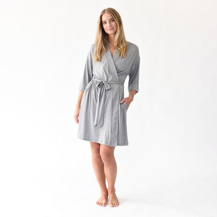 Women's Stretch-Knit Bamboo Kimono Robe